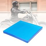 aleawol Verdickung Motorrad Sitz Gel Pad 25x25x2 cm Motorrad Gel Sitzkissen Stoßdämpfungsmatte Komfortable Weiche Gelkissen, Motorrad Sitzpolster DIY Motorrad Sitz Zubehör, Blau