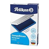 Pelikan 331017 Stempelkissen Nr. 2, getränkt, 7 x 11 cm, blau (Frustfreie Verpackung), 7x11 cm (Steki 2)