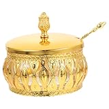 Baluue Eisengrau Gewürzglas mit Deckel und Löffel Korrosionsbeständiger Haushaltsbehälter für Salz und Pfeffer Luftdichter Küchen dose für Frische Gewürze Stilvoll und Praktisch