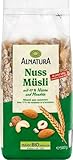 Alnatura Bio Nuss Müsli mit 17% Nüssen & Mandeln, 0,5 kg