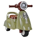 Bandits & Angels Riding Car Scooter Retro ab 1 Jahr für Jungen und Mädchen Grün – grüner Laufroller mit Hupe – für drinnen und draußen – mit Stauraum