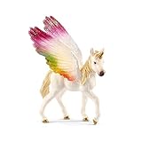 schleich BAYALA | Geflügeltes Regenbogeneinhorn Fohlen 70577 | detailgetreue Figuren | tolles Geschenk für Mädchen und Jungen | schöne Sammelfiguren | Spielfigur ab 5 Jahren | 8 x 5 x 10 cm