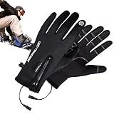 USB Handwärmer Handschuhe Touch-Screen Beheizte Tipphandschuhe Winter Handwärmer Wasserdicht Winddicht Thermohandschuhe für Skifahren Snowboarden