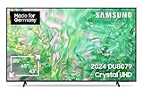 Samsung Crystal UHD 4K DU8079 Fernseher 43 Zoll, Samsung TV mit Dynamic Crystal Color, 4K Upscaling, AirSlim Design, Smart TV, GU43DU8079UXZG, Deutsches Modell [2024]