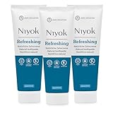 Niyok® Refreshing Zahnpasta 'Spearmint' (3x75ml) • Remineralisierende Zahnpasta für gesunde Zähne • Natürlich sanfte Pflege & Frische • Plastikreduzierte Tube • Ohne Fluorid & Vegan