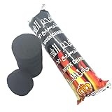 ycezw Holzkohle zum Grillen, Holzkohle in Stücken zum Grillen, natürliche Holzkohle mit schneller Verbrennung, Holzkohlebriketts aus Obstholz, Holzkohle-Grillwerkzeuge