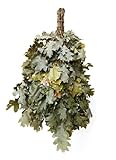 Dufte Momente | 1 x Eichen Reisig, Wenik, Quast für Sauna, Banja | aus Ernte 2024 | einzeln verpackt und luftgetrocknet | mehrfach verwendbar | Länge ca. 50-60cm, Gewicht ca. 190g