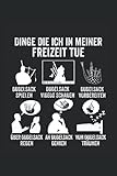 Dinge die ich in meiner Freizeit tue: Dudelsack Notizbuch - Toller linierter Notizblock für Dudelsackspieler & Sackpfeifer