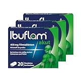 Ibuflam® akut 400 mg Filmtabletten - Schnelle Schmerzlinderung und Fiebersenkung mit Ibuprofen - 3 x 20 Stk.