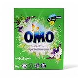 OMO Waschpulver, Apfelblüte & Wasserlilie Duft, 5 kg, 100 Waschladungen, Pulverförmig