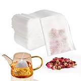 250 Stück Teebeutel für Losen Tee, 7 x 9 cm Teefilter Papier für Losen Tee Gewürzbeutel Teebeutel Zum Selbstbefüllen für Duftender, Gewürze,Vanille, Lavendel, Kaffee