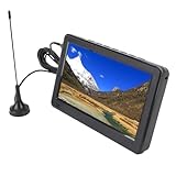 6 -Zoll -tragbares Fernseher mit Antenne,TV -LCD -Monitors 1080p, ATSC -LED -Digital -TV -Player, mit Fernbedienung, 1500 -mAh -Fernseher, Kleiner Digitaler Analoge ATSC