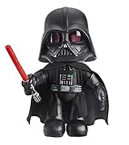 Star Wars HJW21 - Darth Vader Puppe (28 cm) mit Stimmenverzerrer und aufleuchtendem Lichtschwert, Spielzeug für Kinder ab 3 Jahren