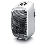 Steckdosen Heizlüfter Mini Keramik Heizung - Digital Anzeige Temperatur Timer - Lüfter 400W - Thermostat Timer Überhitzungsschutz - Steckdosen-Heizlüfter - Badezimmer Schlafzimmer