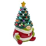 Weihnachtswichtel-Dekorationen, 21 x 11 cm, Zwergen-Figuren mit Licht, Weihnachtsharz-Ornament, Desktop-Weihnachtsbaum, für Schreibtisch, Tisch, Büro, Zuhause, Raumzubehör