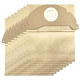 KENSHIRE WD2 Papierfilter-Staubbeutel kompatibel mit Kärcher WD2 Staubbeutel MV2 Nass- und Trockensauger WD 2 WD A2000 A2004 A2054 für Teilenummer 6.904-322.0