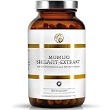 QIDOSHA® Shilajit Original Himalaya - Hochdosiert: 13.000 mg Shilajit pro Tag (10:1 Extrakt), 50% Fulvinsäure, 12% Huminsäure, 180 Kapseln, 650mg/Kapsel, deutsche Fertigung, jede Charge laborgeprüft