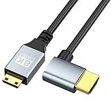 WATERBELINE HDMIkompatibler Stecker auf HDMI-kompatibler Stecker, Videokabel, 8K @ 60Hz, schnelles Speed-Kabel mit Ethernet für Kamera, HDTV, Laptop