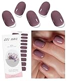 JMEOWIO Nagelfolie Lila Creme Gel Nagelfolien Selbstklebend Nail Sticker Uv Härtend Dekoration Nageldesign Zubehör