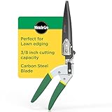 Miracle-Gro Grasschneideschere – Verstellbarer drehbarer Griff mit scharfen, antihaftbeschichteten Karbonstahlklingen, Komfortgriffen und Sicherheitsverriegelung für präzise Garten- und Rasenkanten