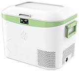 BINGI Kompressor Kühlbox 18L, Tragbarer Elektrischer Kühlschrank 12/24V DC Elektrischer Gefrierschrank Tragbarer Gefrierschrank für Auto LKW Picknick Camping und Heimgebrauch