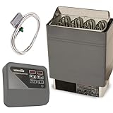 vanvilla Saunaofen 4.5 KW/wahlweise 230V / 380V, Sauna Ofen inkl. Aussensteuerung