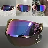 Generisch Motorradhelmvisier for MT V-16 ATOM SV Origin Klapphelm Anti-UV-Schutzvisier(Color)