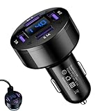 4-Port Fast Charging USB Car Adapter, Mobile Phone Charger Block for Vehicles, 12-24V Plug-In USB Charger for Cameras and Gaming Devices, Multi-Device Charging Hub for Smartphones, Tablets and Travel