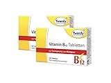 Astrid Twardy Vitamin B12 Tabletten – vegan, unterstützt Nervenfunktion, Energieproduktion, Blutbildung & Sauerstofftransport – Cyanocobalamin 30 µg pro Tablette – 2x120 Tabletten