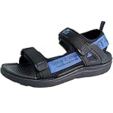 WYSFLY Jungen Sandalen Kinder Sommer Sandalen Open Toe Sandalen Outdoor Sport Flache Schuhe Sommer Strand Wandersandale Blau 37 EU