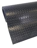 diconfa Noppenmatte Gummimatte 3mm WÄHLEN - BREITE 0,05m bis 2m - LÄNGE 0,05m bis 10m - Auswahl 0,25m x 7,4m (250mm x 7400mm) - Meterware Gummimatten Antirutschmatte Werkstatt Garage Industrie