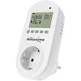 Hocosyme Thermostat Steckdose 230V，Elektrobock Steckerthermostat infrarotheizung，temperaturregler eignet Sich zur Heiz- und Kühltemperaturregelung von Elektrogeräten.