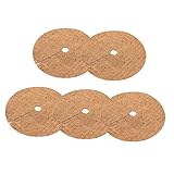 ifundom 5 Stück Abstandshalter Für Blumentöpfe Unkrautbrenner Baumschutzmatte Gemüse Coco Coir Ring Runde Anti-Gras-ringmatte Pflanzenabdeckung Mulchmatte Baummulchring Baumring Kokos