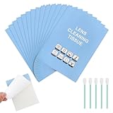 14x Linsenpapier Heftchen (700 Blatt),Linsenreinigungspapier + 5 Schaumstofftupfer, Fusselfreies & Kratzfreies Reinigungspapier für Kameraobjektive, Brillen, Mikroskope, Ferngläser