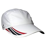 Headsweats Rennhut. Rennmütze, Rot/Schwarz/Weiß, Einheitsgröße