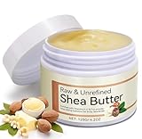 sheabutter unraffiniert bio 120g, Shea Butter Creme, Natural glatte Shea-Nuss-Lippenbalsam,Parfümfrei Körperbutter, Reine Sheabutter Bio für Kosmetik, Körper & Haare, für alle Hauttypen