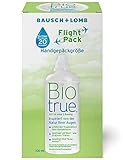 Bausch + Lomb Biotrue All-in-One Kontaktlinsenreiniger und Aufbewahrungslösung für weiche Kontaktlinsen Reise-Set, Flight Pack, 100 ml