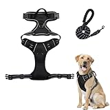 FellStern Anti-Zieh-Geschirr, 2026 Neu Hundegeschirr, FellStern Anti Zieh Geschirr für Hunde, Step in Design, Atmungsaktiv & Gepolstert, Kontrolle ohne Ziehen, für Hunde jeder Größe (L)