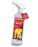 KAMORA® Premium Kaminscheiben Reiniger - Kamin- und Ofenglasreiniger - effektive Kaminreinigung - Kaminglasreiniger für Kaminscheiben - Rußreiniger - 500 ml