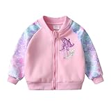 DXTON Mädchen Jacken Kinder Fleece Kapuzenjacke Kapuzenpullover Softshell Wintermantel für Mädchen SW2102 7-8 Jahre