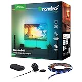 Nanoleaf 4D Screen Mirror + Lightstrip Kit für Fernseher/TV/Bildschirme bis zu 65 Zoll (165 cm) - Smart RGBW LED Strip + Kamera, Thread & WLAN, Funktioniert mit Alexa Google Apple