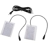 POENVFPO USB-Carbonfaser-Heizkissen-Set, Tragbar, Weiche Elektrische Heizmatte, Kletterausrüstung