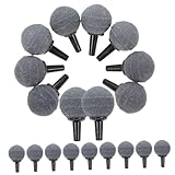 VICASKY 50 Stück Aquarium Luftstein Langlebige Diffusor Kugeln Sicherer Sprudelstein für Fischbecken Installieren Dekoratives Zubehör für Aquarien und Fischzucht