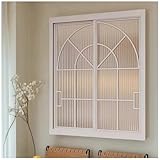 Historische Drehflügelfenster, Flächenbündige Fenster, Eingebaute Kellerfenster Mit Sichtschutz, Austauschbare Doppelflügelige Glasfenster Für Küchen, Cafés Und Lofts(Weiß,60x120cm/23.6x47.2')