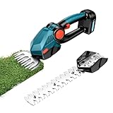 Kabellos Heckenschere,Gartenschere Akku 2-in-1 Bürstenloser Motor,Ergonomischer Griff,Kompatibel mit Makita 18V Akku,Leicht Heckenschneider Strauchschere für Garten,Zaun,Gartenarbeit（Ohne Akku）