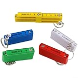 Kompaktes Zollstock, 50 cm, tragbares Schlüsselanhänger-Messwerkzeug mit langlebiger Kunststoffkonstruktion für Mehrzweck-Layout und Messungen unterwegs (weiß)