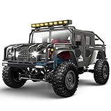 SIMREX 1/12 Scale All-Terrain Ferngesteuertes Auto, 4WD Fahrzeug mit 2.4 GHz Fernbedienung, IPX4 wasserdichtes RC Auto Offroad mit Zwei wiederaufladbareren Batterie, für Kinder und Erwachsene