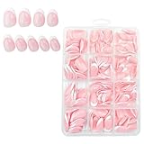 240 Stück French Tip Zehennägel zum Aufdrücken von Nägeln, künstliche Fingernägel für Frauen und Mädchen, tägliche Dekorationen