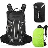 TOMSHOO Rucksack, 20L/30L Wanderrucksack Fahrradrucksack Trekkingrucksack mit Regenschutz & Helmabdeckung, Kleiner Organizer, Ultraleicht MTB Sport Bike Backpack für Wandern, Camping