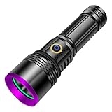 【Upgrade】30W 365nm UV Taschenlampe USB Aufladbar Schwarzlicht Taschenlampe UV Lampe Haustier Urin Detektor für Harzhärtung, Bernstein, Mineralien, Blut Tracking, Skorpion, Rockhounding, A / C Leck